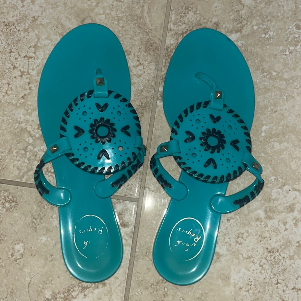 Teal Jack Rogers Sandals